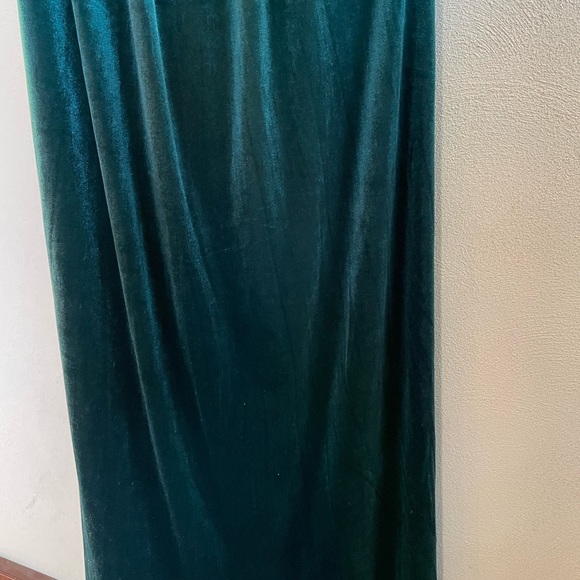 Scholle Dress Emerald Green Velvet Long Infinity Wrap Dress Bridesmaid Party - Picture 10 of 13